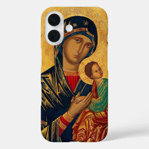 Coques iPhone 16 Notre Mère du Succor perpétuel