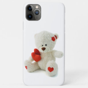 Case-Mate iPhone Case Nounours en peluche blanche avec un cœur
