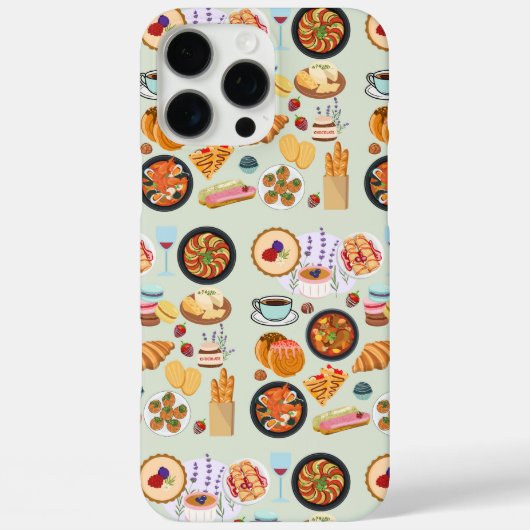 Coques Case-Mate iPhone Nourriture française (Verso)