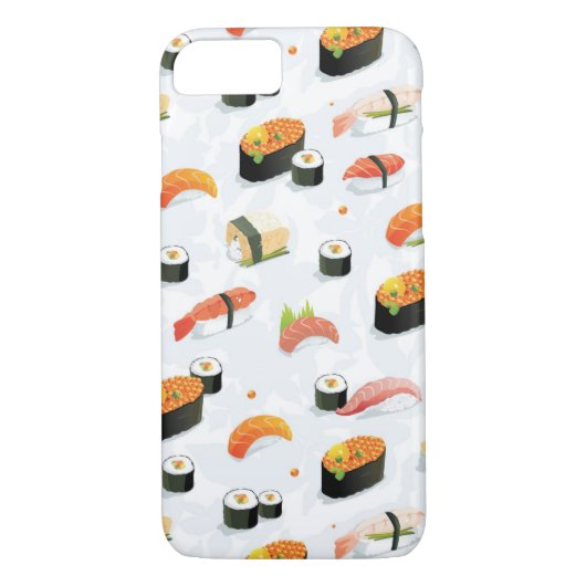 Coques Case-Mate iPhone Nourriture japonaise : Motif de sushi (Dos)