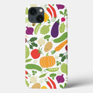 iPhone 13 Case Nourriture sur un arrière - plan blanc