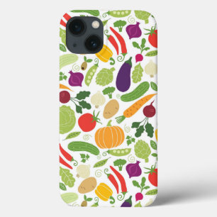 Etui iPhone 13 Nourriture sur un arrière - plan blanc