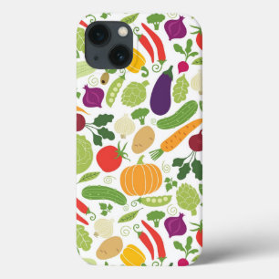 Etui iPhone 13 Nourriture sur un arrière - plan blanc