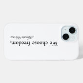 Coques Case-Mate iPhone Nous choisissons Freedom Kamala Harris (Verso (horizontal))