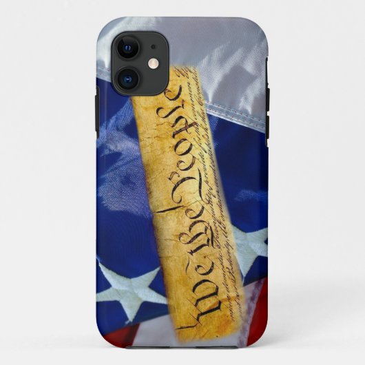Coques Case-Mate iPhone Nous Le Peuple Drapeau Américain (Dos)