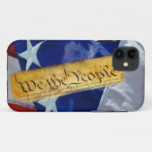 Coques Case-Mate iPhone Nous Le Peuple Drapeau Américain (Dos (Horizontal))
