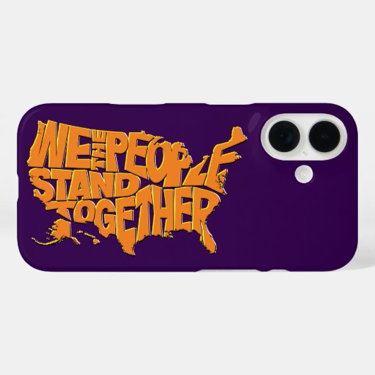 Coques Case-Mate iPhone Nous, le peuple, nous unissons (Verso (horizontal))