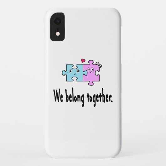 Coques Case-Mate iPhone Nous sommes faits l'un pour l'autre (Dos)