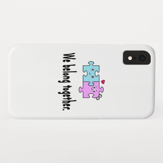 Coques Case-Mate iPhone Nous sommes faits pour être ensemble (Dos (Horizontal))