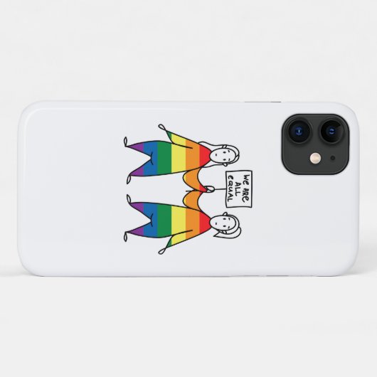 Coques Case-Mate iPhone Nous sommes tous égaux (Dos (Horizontal))