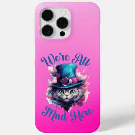 Coques Case-Mate iPhone Nous sommes tous fous ici - Alice au pays des merv (Verso)