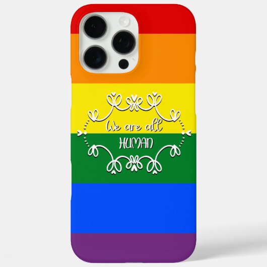 Coques Case-Mate iPhone Nous Sommes Tous Humains Le Mois De La Fierté LGBT (Verso)