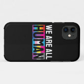 Coques Case-Mate iPhone Nous sommes tous humains LGBTQIA+ (Dos (Horizontal))