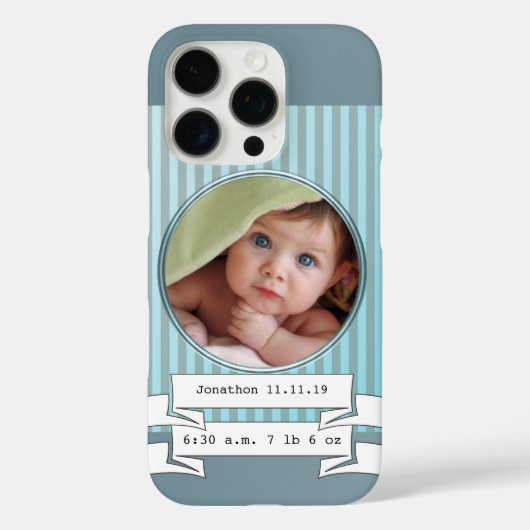 Coques Case-Mate iPhone Nouveau bébé garçon photo pour maman ou grand-mère (Verso)