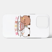Coques Case-Mate iPhone nouveau couple ours et panda bubu dudu (Verso (horizontal))