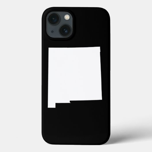 Coques Case-Mate iPhone Nouveau-Mexique en blanc et noir (Verso)