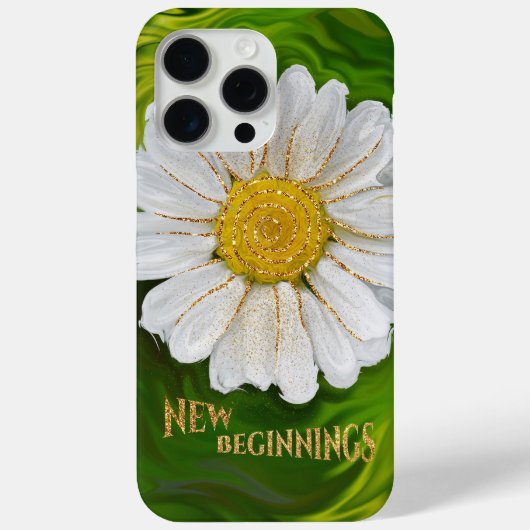 Coques Case-Mate iPhone Nouveaux débuts - Puissance de fleur marguerite (Verso)