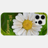 Coques Case-Mate iPhone Nouveaux débuts - Puissance de fleur marguerite (Verso (horizontal))