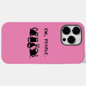 Coques Case-Mate iPhone Nouveaux gens drôle Meowny Chats Noirs (Verso (horizontal))