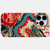 Coques Case-Mate iPhone Nouvel An chinois de la broderie Dragon 2024 (Verso (horizontal))