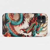 Coques Case-Mate iPhone Nouvel An chinois Dragon 2024 iPC01 (Dos (Horizontal))