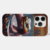 Coques Case-Mate iPhone Nouvel An chinois du serpent 2025 Wood iPc2 (Verso (horizontal))
