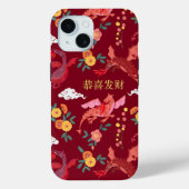 Coques Case-Mate iPhone Nouvel an lunaire du dragon rouge (Verso)