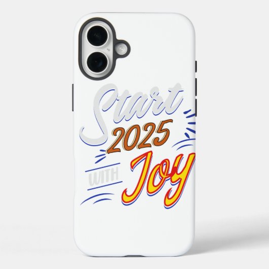 Coques Case-Mate iPhone Nouvel an spécial- début 2025 avec joie dans le ca (Verso)
