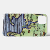 COQUES Case-Mate iPhone NOUVELLE ANGLETERRE CARTE 1677 (Verso (horizontal))