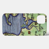 COQUES Case-Mate iPhone NOUVELLE ANGLETERRE CARTE 1677 (Verso (horizontal))