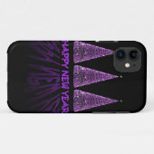 Coques Case-Mate iPhone nouvelle année violette heureuse (Dos (Horizontal))