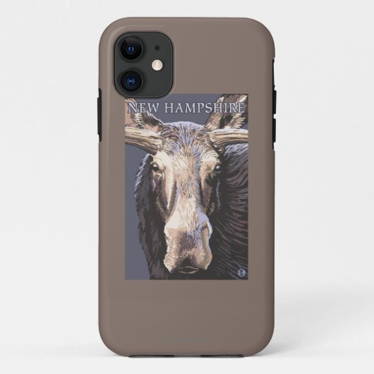 Coques Case-Mate iPhone Nouvelle de HampshireMoose fin (Dos)