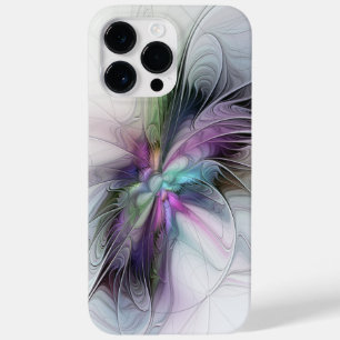 Coque Pour Pour iPhone 14 Pro Max Nouvelle vie, Colorful Abstrait Fractal Art Imagin