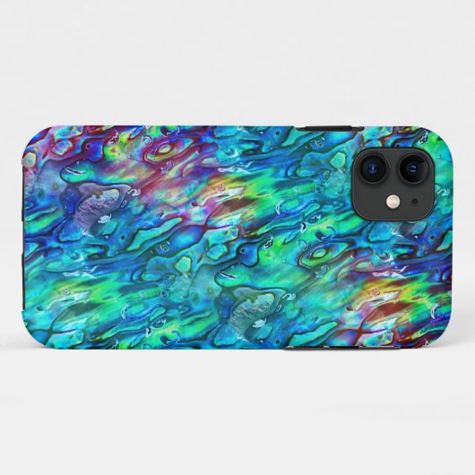Coques Case-Mate iPhone Nouvelle-Zélande Abalone Paua Shell Motif 1 (Dos (Horizontal))