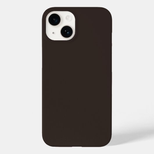 Coques Case-Mate iPhone Noyer solide, Brown, (Verso)