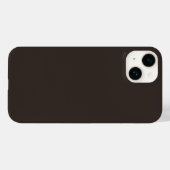 Coques Case-Mate iPhone Noyer solide, Brown, (Verso (horizontal))