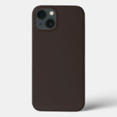 Coques Case-Mate iPhone Noyer solide, Brown, (Verso)