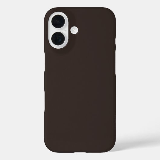 Coques Case-Mate iPhone Noyer solide, Brown, (Verso)