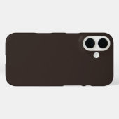 Coques Case-Mate iPhone Noyer solide, Brown, (Verso (horizontal))