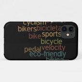 Coques Case-Mate iPhone nuage de mots de vélo (Dos (Horizontal))