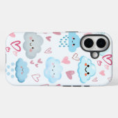 Coques Case-Mate iPhone Nuage de rêve dé Peachify (Verso (horizontal))