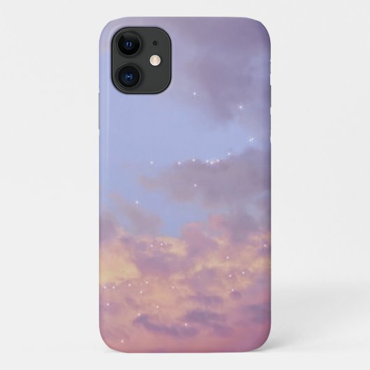 Coques Case-Mate iPhone nuage esthétique ciel pastel étoile lumière couch (Dos)