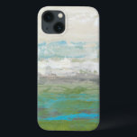 iPhone 13 Case Nuages Blancs Surplombant Un Beau Paysage<br><div class="desc">Jennifer Goldberger a peint ce magnifique paysage. Des nuages blancs surplombent un lac bleu extraordinaire entouré d'une magnifique pelouse verte. Les couleurs sont vives et les détails impeccables. Achetez votre impression maintenant !</div>