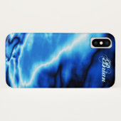 Coques Case-Mate iPhone Nuages Bleus N Éclair (Dos (Horizontal))