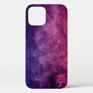 Case-Mate iPhone Case Nuages colorés de fumée violette et bleue sur le d
