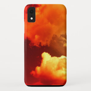 COQUE POUR iPhone XR NUAGES DANS LE CIEL ROUGE