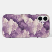 Coques Case-Mate iPhone Nuages d'aquarelle violet Dreamy (Verso (horizontal))