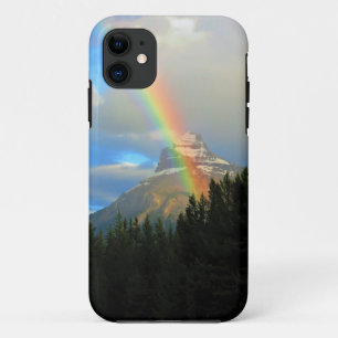 Case-Mate iPhone Case Nuages d'arc-en-ciel et de tempête sur le mont Sno