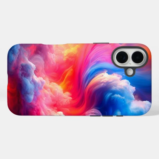Coques Case-Mate iPhone Nuages d'art (Verso (horizontal))