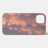 Coques Case-Mate iPhone Nuages de billes de coton rose (Verso (horizontal))